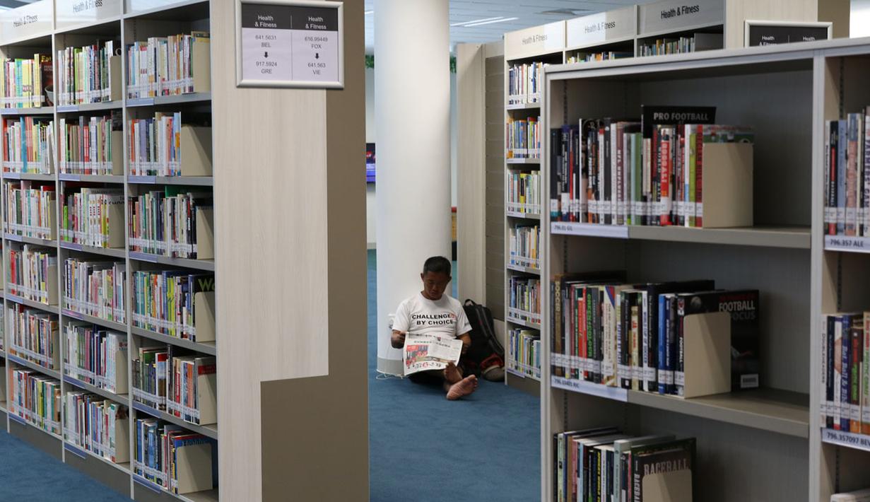 Tempat yang nyaman untuk membaca. (Bola.com/Arief Bagus)