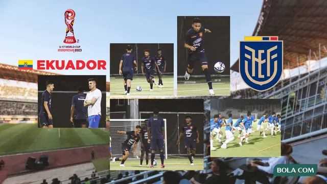 Kolase - Foto Timnas Ekuador Piala Dunia U-17 2023