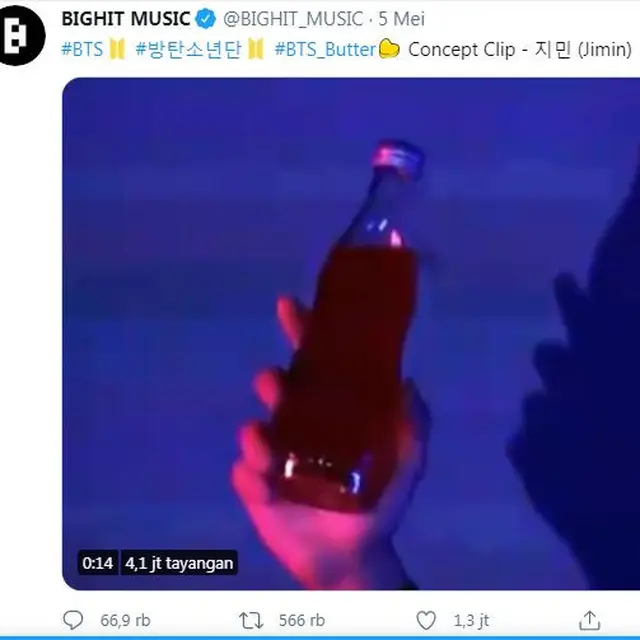 Efek Jimin BTS, Minuman Soda Asal Prancis Ludes Terjual