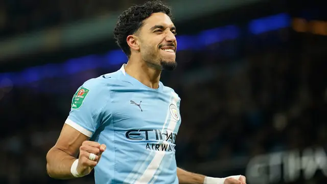 Pemain Manchester City Omar Marmoush