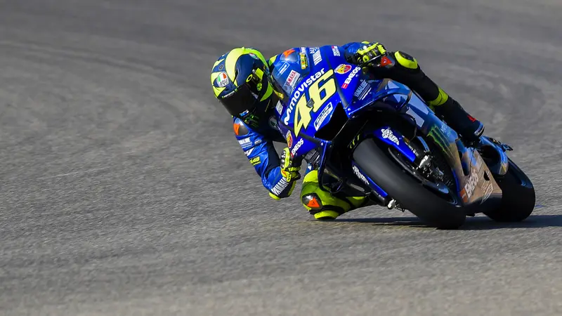 FOTO: Valentino Rossi Posisi ke-9 saat Sesi Latihan MotoGP Aragon