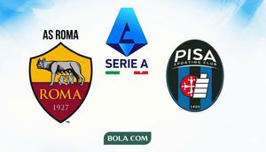 Cover prediksi Liga Italia: AS Roma Vs Pisa. (Hendry Wibowo/Bola.com/Gemini)