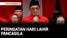Setiap 1 Juni diperingati sebagai Hari Lahirnya Pancasila. Seperti tahun-tahun sebelumnya Dewan Pengurus Pusat PDI Perjuangan menggelar upacara pengibaran bendera di Lenteng Agung, Jakarta Selatan. Namun tahun ini upacara digelar tanpa kehadiran sang...
