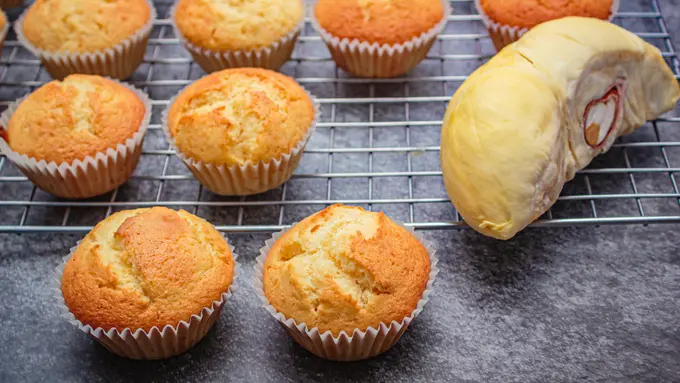 resep muffin durian cupcake