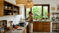 8 Inspirasi Dapur Bergaya Tropical Minimalist, Bikin Suasana Masak Terasa Segar Seperti di Resort