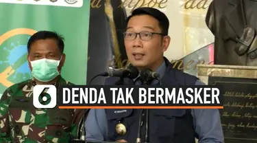 thumbnail ridwan kamil denda tak pakai masker