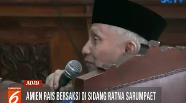 Usai bersaksi, Amien meminta semua pihak termasuk Majelis Hakim untuk melihat masa lalu Ratna sebagai seorang aktivis.