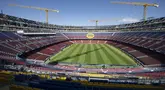 Setelah lama ditutup sejak 2003 lalu, renovasi Camp Nou hampir rampung pada tahun ini. (AFP/Josep Lago)