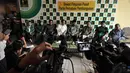 Suasana jumpa pers usai acara halal bihalal calon kepengurusan partai yang baru di DPP PPP, Jakarta, Minggu (9/11/2014). (Liputan6.com/Miftahul Hayat)