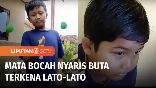 VIDEO: Terkena Lato-lato, Mata Bocah Nyaris Buta