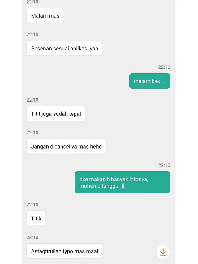 6 Chat Typo Driver Ojol Seputar Pesanan ke Pelanggan Ini Bikin Ketawa
