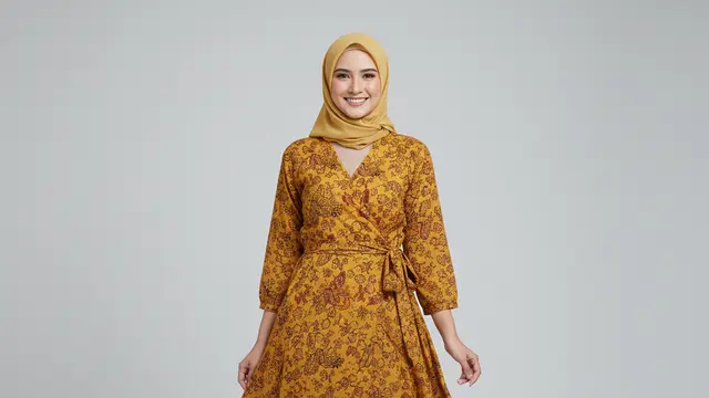 Model Gamis Batik Flowy Kain Ringan untuk Aktivitas Harian yang Stylish. Gemini
