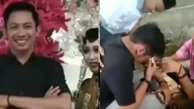 6 Momen Cowok Berusaha Tegar Saat Hadiri Nikahan Mantan, Netizen: Ku Menangis Membayangkan