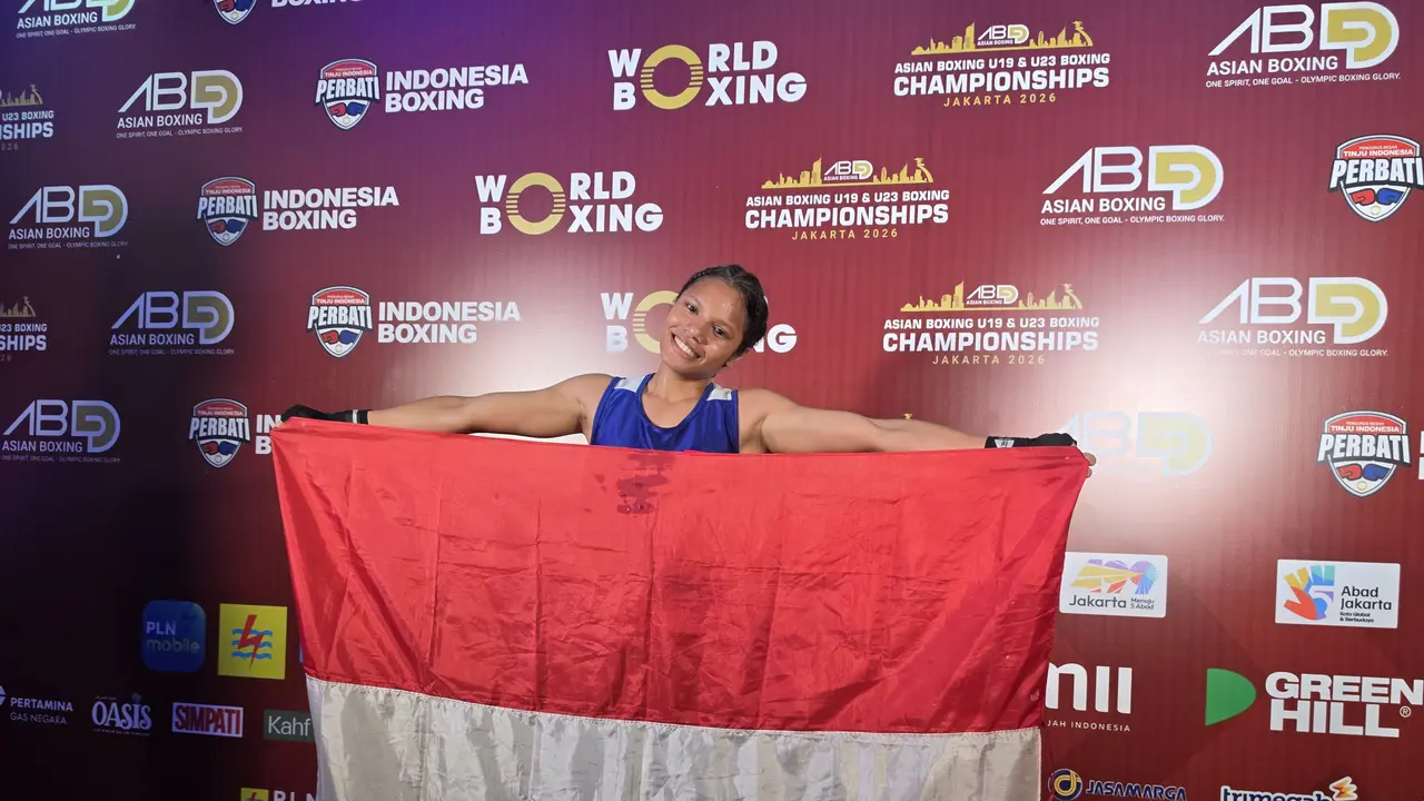 Petinju Indonesia Anggie Intania Chalik juara di Asian Boxing U19 dan U23 Championships 2026
