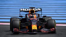 Pembalap Red Bull, Max Verstappen melakukan sesi latihan pertama (FP1) di Sirkuit Paul-Ricard di Le Castellet, Prancis Selatan pada (18/06/2021), dua hari menjelang Grand Prix Formula Satu Prancis (AFP/Christophe Simon)