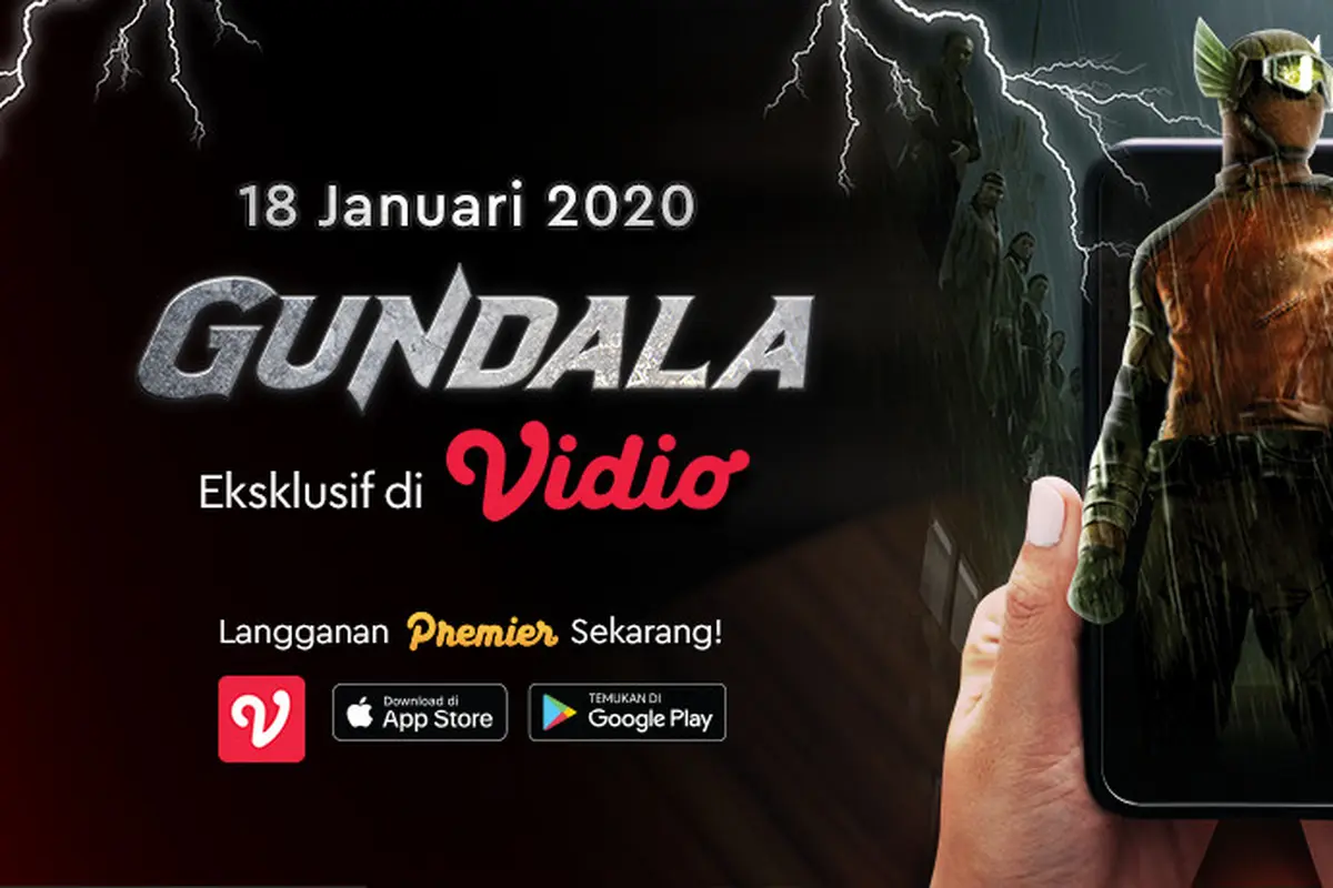 Gundala Film Patriot Bangsa Sudah Dapat Disaksikan Sekarang Eksklusif Hanya di Vidio! sumberfoto: Vidio
