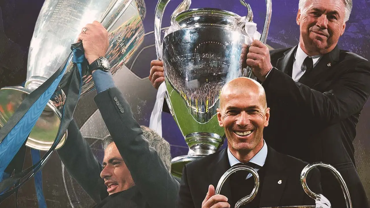 Liga Champions - Jose Mourinho, Zinedine Zidane, Carlo Ancelotti