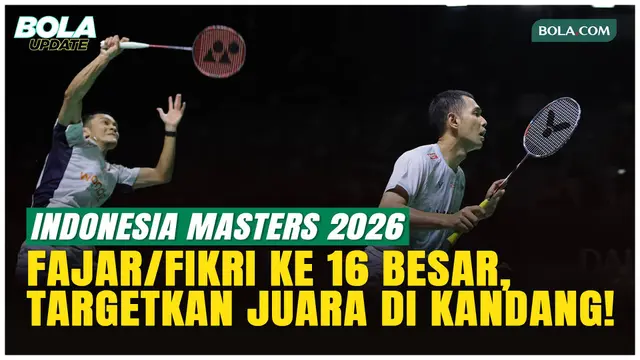 Kalahkan Wakil Taiwan, Fajar/Fikri Bidik Juara Indonesia Masters 2026