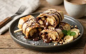 Resep Kebab Pisang Cokelat yang Renyah dan Lumer