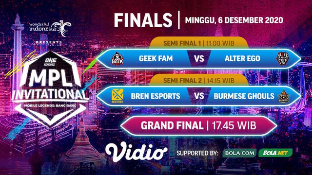 Jadwal Grand Final Mpl Invitational Minggu 6 Desember 2020 Di Vidio Bola Dan Bola E Sports Bola 