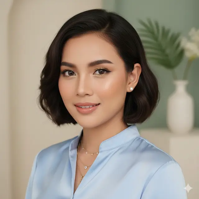 Model Rambut Wanita Dagu Panjang (Foto: Gemini AI)