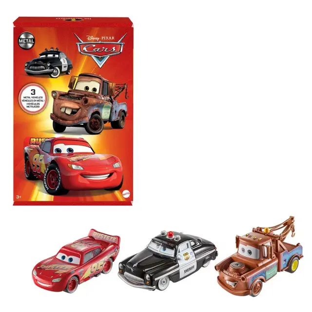 Disney And Pixar Cars Toys, 3 Die-Cast Vehicles, Radiator Springs. (Dok mattel.com)