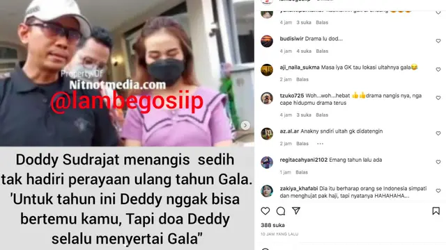 Doddy Sudrajat Nangis Tak Bisa Bertemu Gala Sky Andriansyah di Hari Ulang Tahunnya