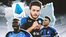 Serie A - Victor Osimhen, Khvicha Kvaratskhelia dan Lautaro Martinez (Bola.com/Decika Fatmawaty)