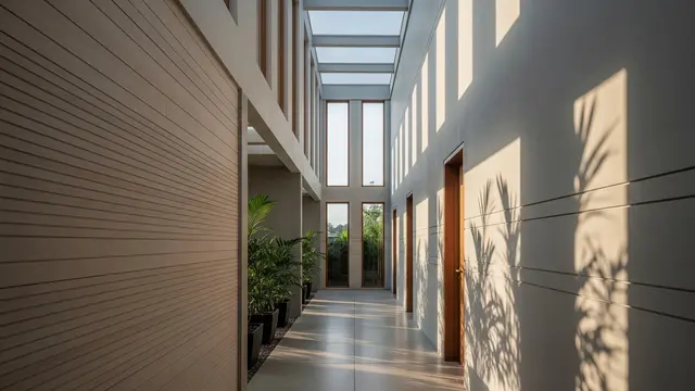 Model Rumah Quiet Luxury yang Cocok untuk Anak Muda Model Koridor Cahaya Alami