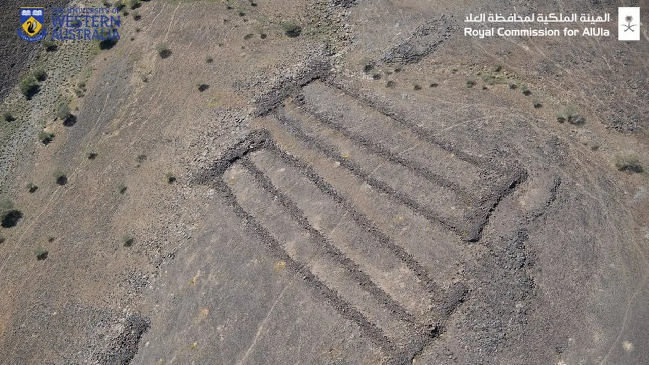Mustatil di Arab Saudi.
