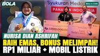Nurisa Dian Ashrifah Panen Bonus Usai Raih Emas Asian Games 2026, Dapat Rp1 Miliar dan Mobil Listrik