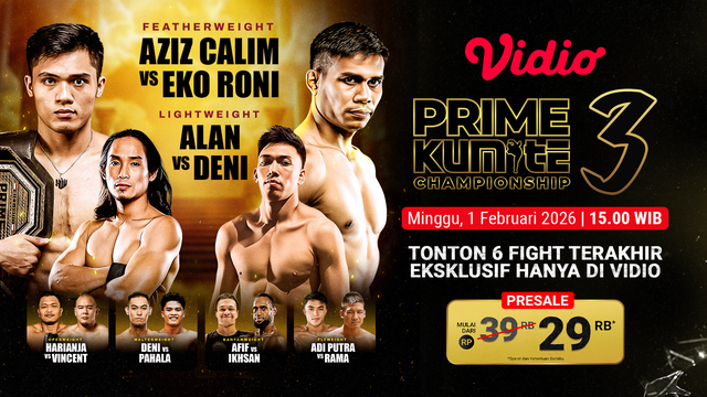 Nonton Prime Kumite Championship 3 eksklusif di Vidio. (dok. Vidio.com)