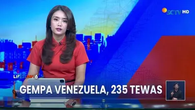 Korban tewas akibat dua gempa dahsyat yang mengguncang Venezuela terus bertambah, mencapai 235 orang.