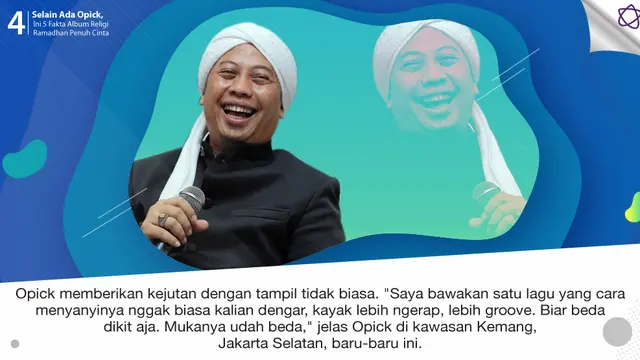 [Bintang] Selain Ada Opick, Ini 5 Fakta Album Religi Ramadhan Penuh Cinta