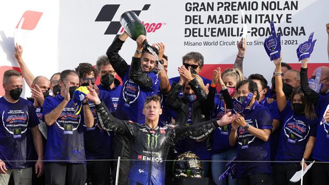 FOTO: Fabio Quartararo Pastikan Titel Juara Dunia MotoGP 2021