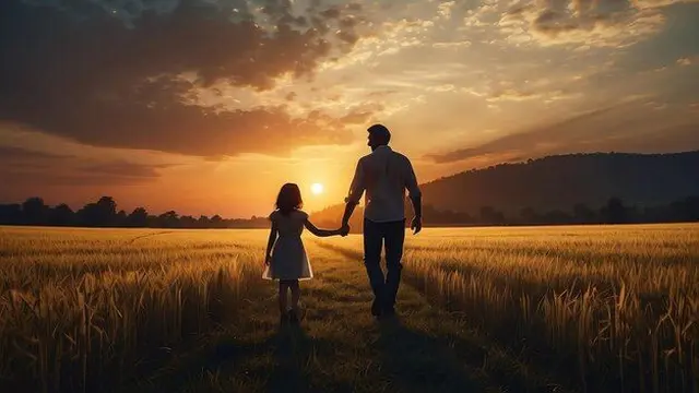 Ayah dan Anak. (foto: Pinterest/Freepik).