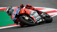 Pembalap Ducati, Jorge Lorenzo akan memulai balapan MotoGP San Marino 2018 dari urutan terdepan. (Twitter/Ducati Motor)