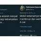 (Foto: Twitter) Twit main kata bahasa Inggris ini jadi viral karena menghibur.