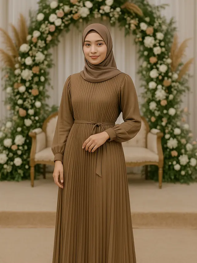 Gaun Bridesmaid Hijab Tren 2025 (Foto: ChatGPT)