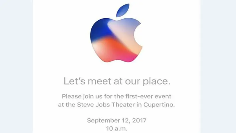 Undangan Apple untuk sebuah acara pada 12 September 2017