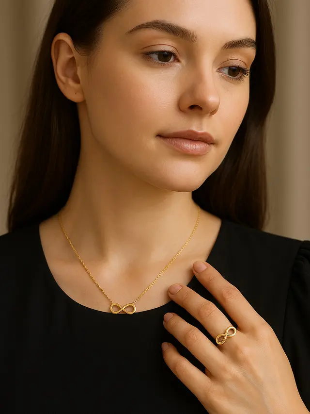 Model Kalung dan Cincin 3 Gram