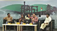 Dialog Empat Pilar MPR dengan tema Praktik Politik Kebangsaan di Media Center, Gedung Nusantara III, Kompleks Parlemen, Jakarta, Jumat (25/10).