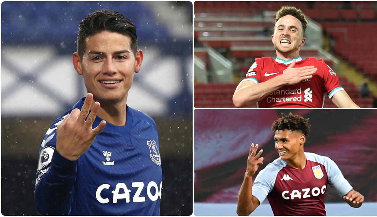 James Rodriguez mampu menunjukan performa apiknya di Everton pada kompetisi Liga Inggris awal musim ini. Selain Rodriguez ada beberapa pemain anyar lain di klub Inggris yang tampil apik di laga awal mereka. Berikut 5 pemain yang tampil gemilang bersama klub baru. (kolase foto AP)
