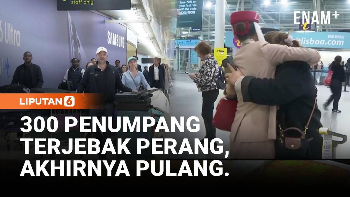 300 Penumpang Terjebak Konflik Timur Tengah Akhirnya Tiba di Lisbon