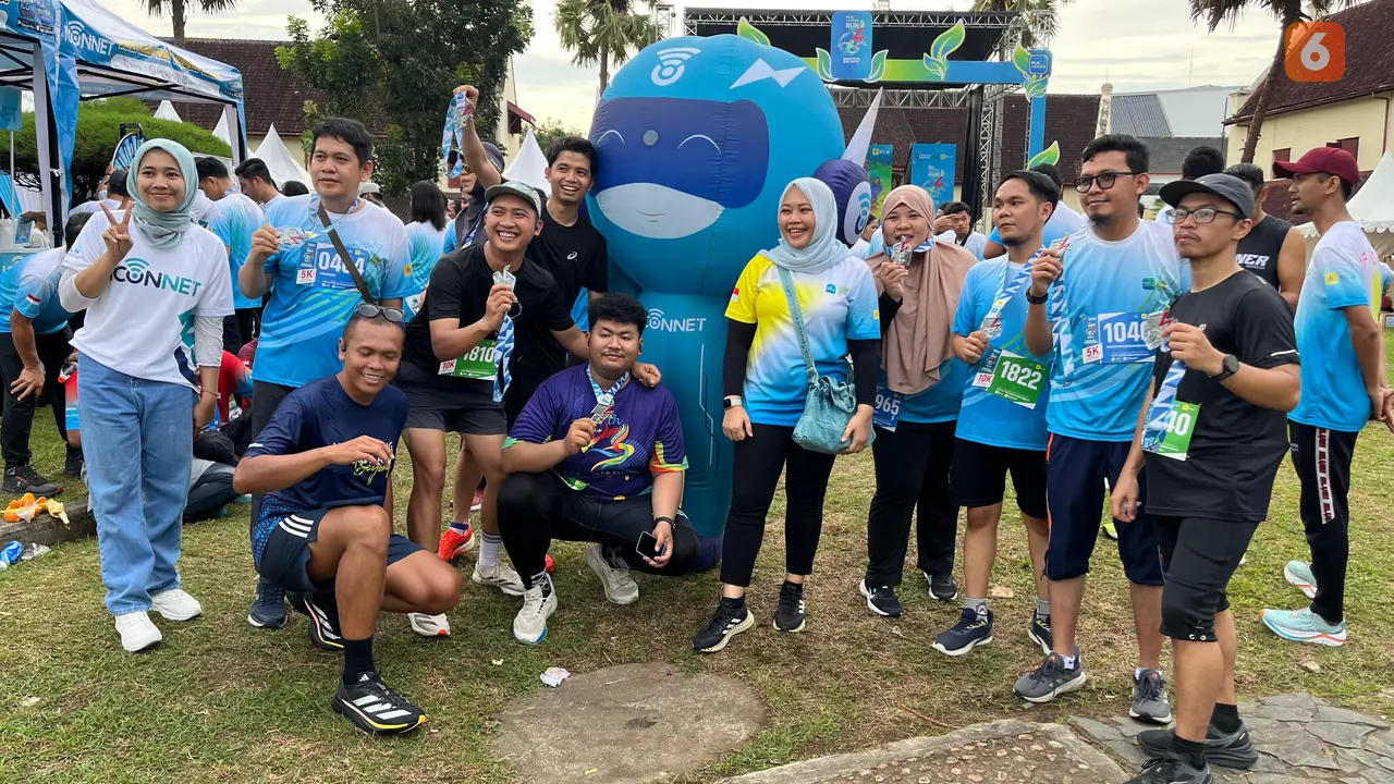 Booth PLN Icon Plus Regional Sulawesi dan IBT pada event PLN Mobile Run 2025 (Liputan6.com/Fauzan)