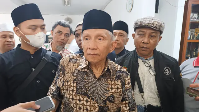 Mantan Ketua MPR RI Amien Rais (Nur Habibie/Merdeka.com)</p>