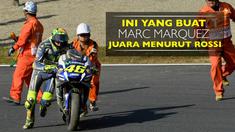 Video komentar Valentino Rossi soal Marc Marquez yang menjadi juara dunia MotoGP 2016.