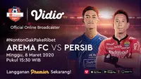 Saksikan Big Match Shopee Liga 1 2020 Antara Arema FC VS Persib Hanya di Vidio. sumberfoto: Vidio