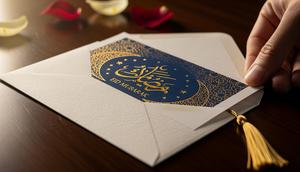 Ilustras Kartu Ucapan Idul Fitri 2026/Gemini AI