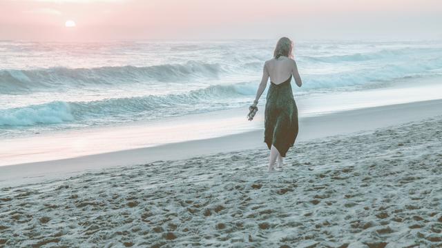 Ilustrasi liburan, santai di pantai